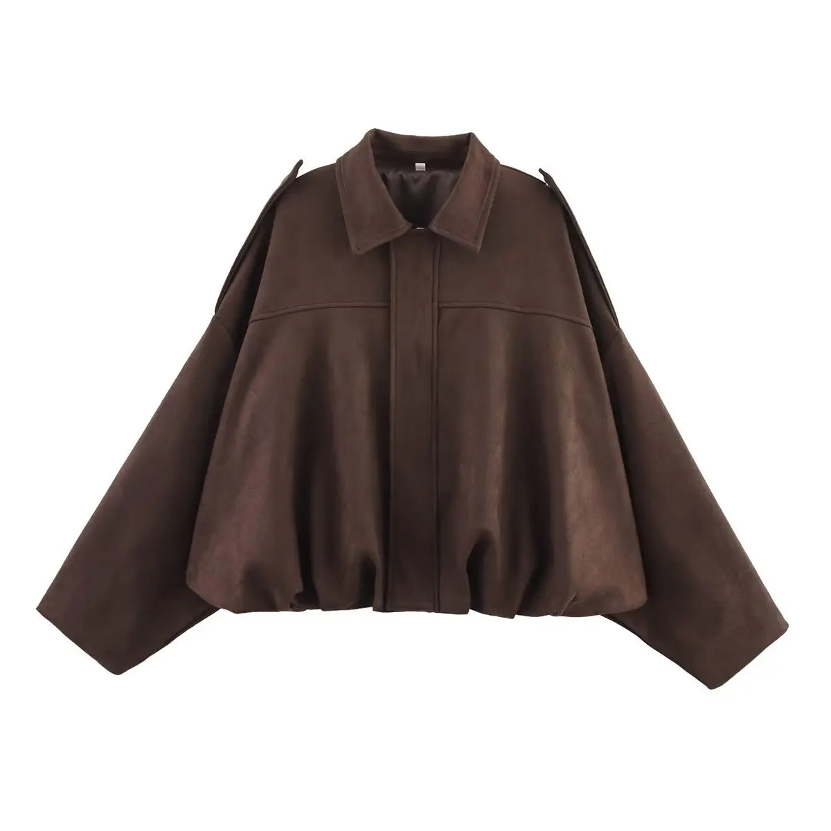 Textured Suede Bomber Jacket