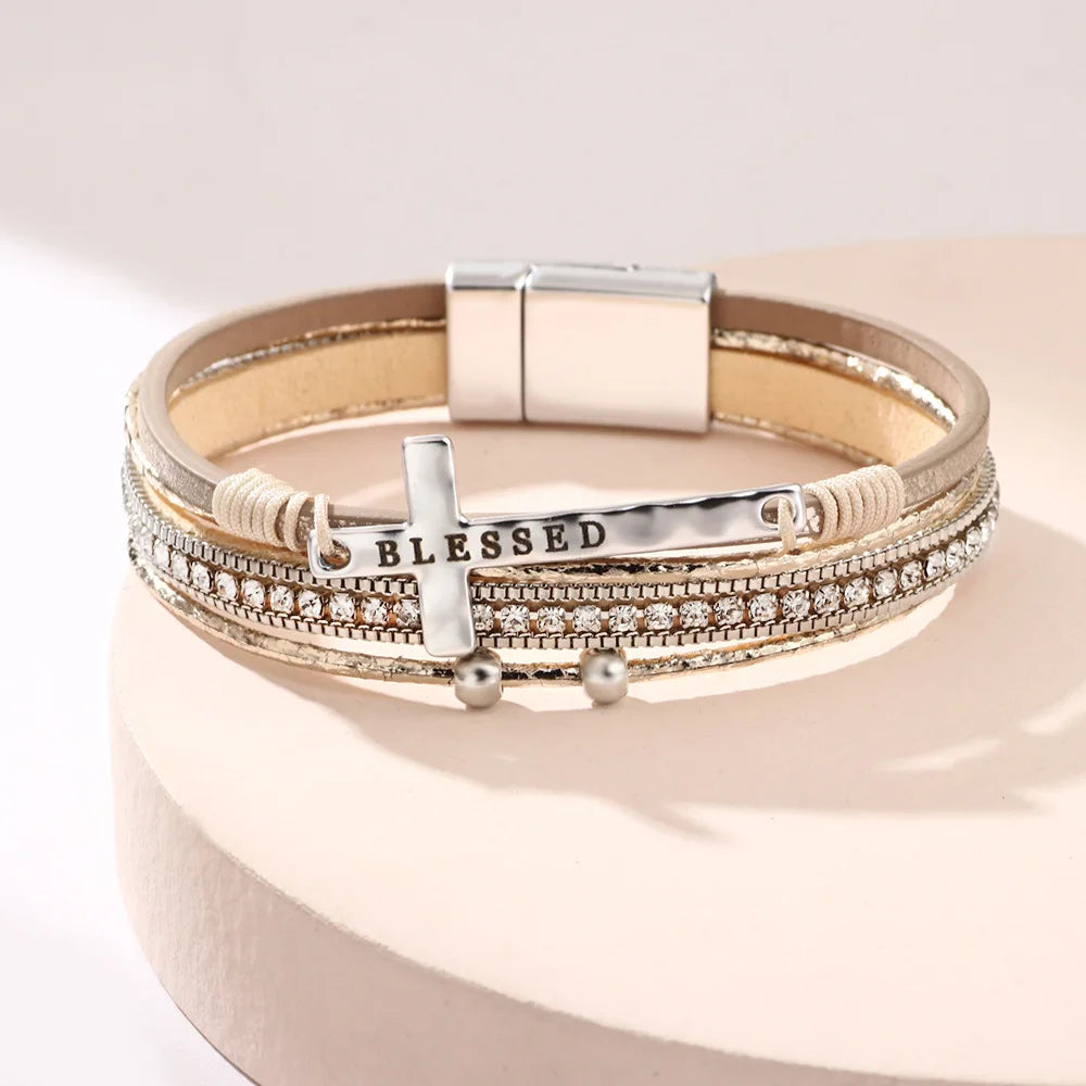Western Cross Rope Bracelet