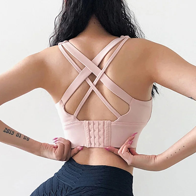 Shockproof Hidden-Back Sports Bra