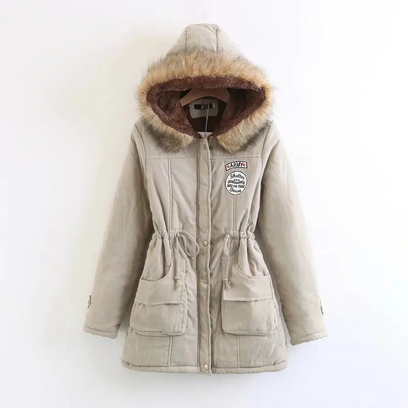 Hooded Fleece-Lined Winter Parka
