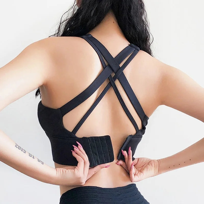 Shockproof Hidden-Back Sports Bra