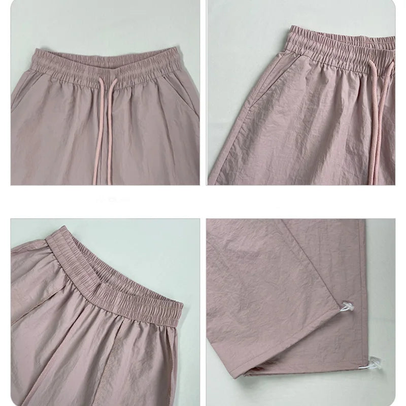 Pocketed Wide-Leg Cargo Pants