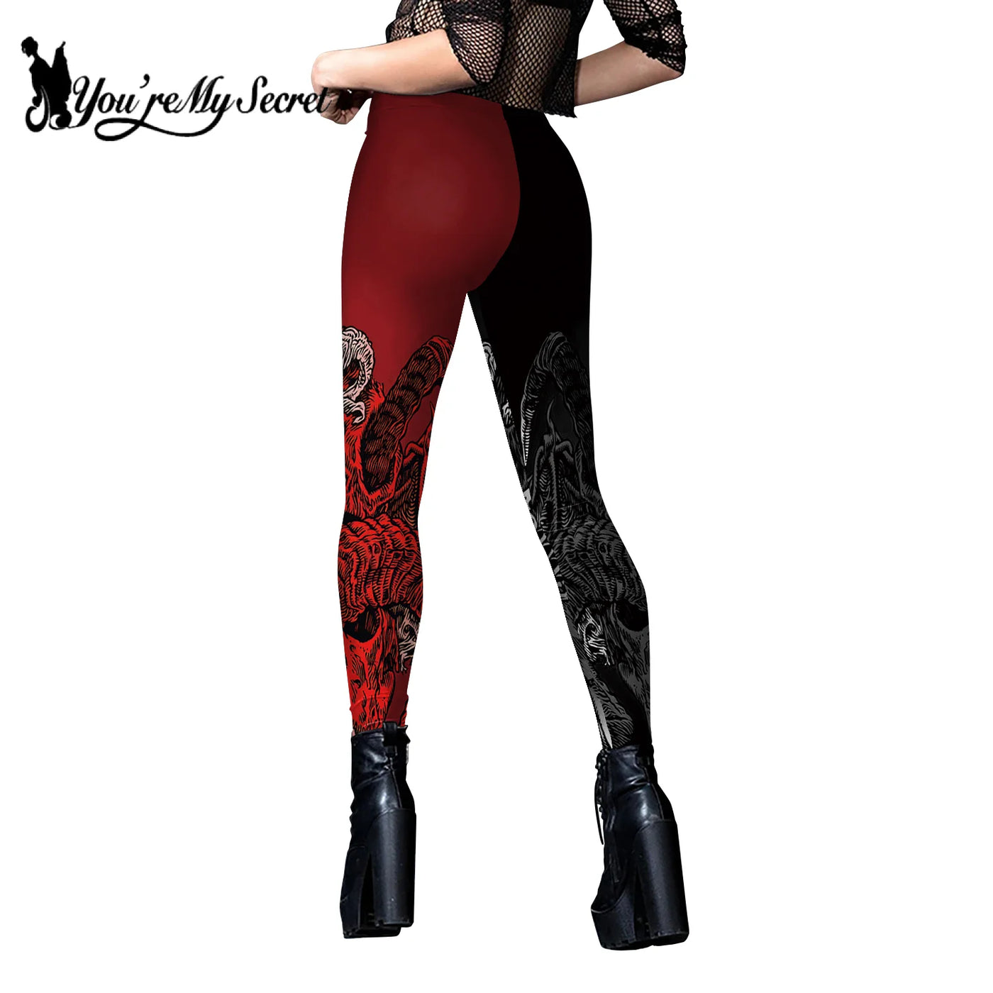Halloween Skeleton Print Leggings