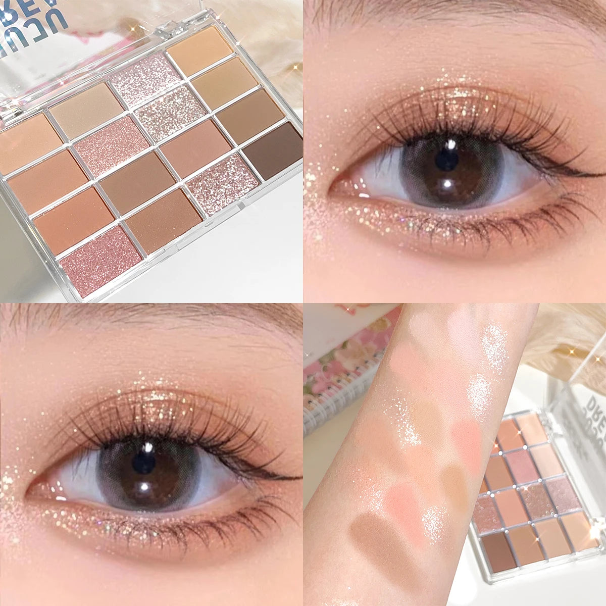 Earth-Tone Matte Shimmer Palette