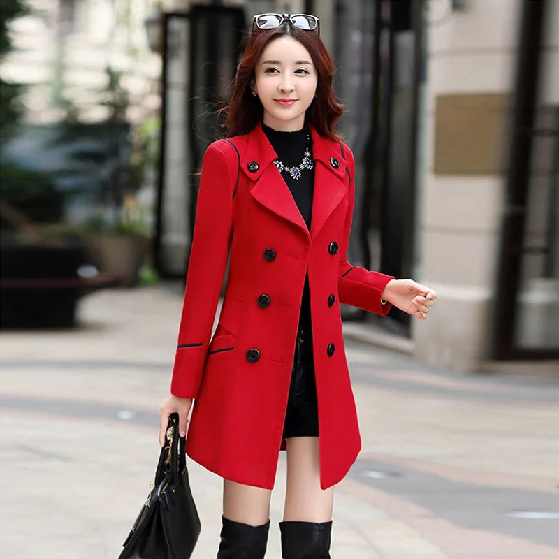 Belted Double-Breasted Wool Coat