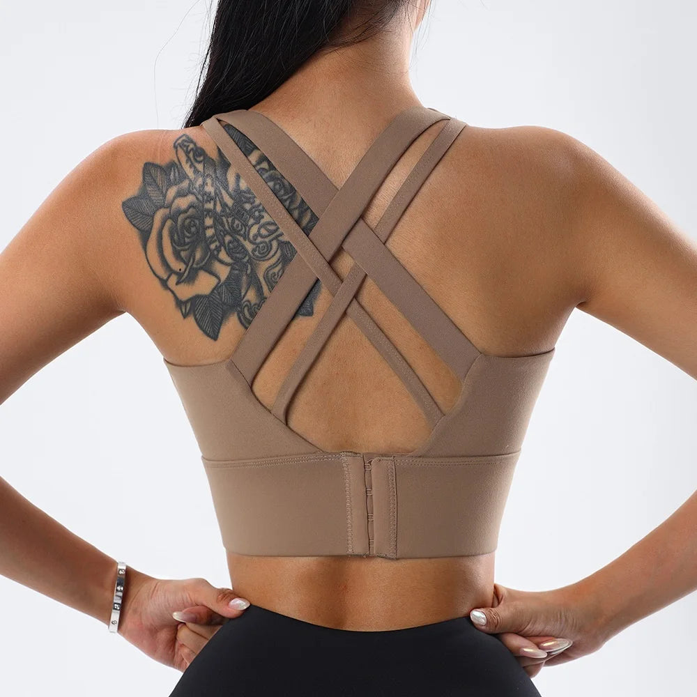 Shockproof Hidden-Back Sports Bra