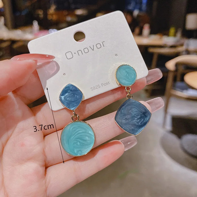 Bohemian Geometric Drop Earrings