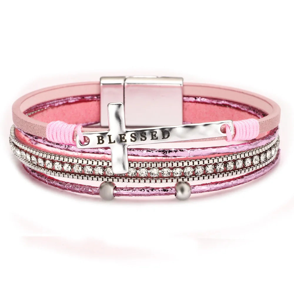 Western Cross Rope Bracelet