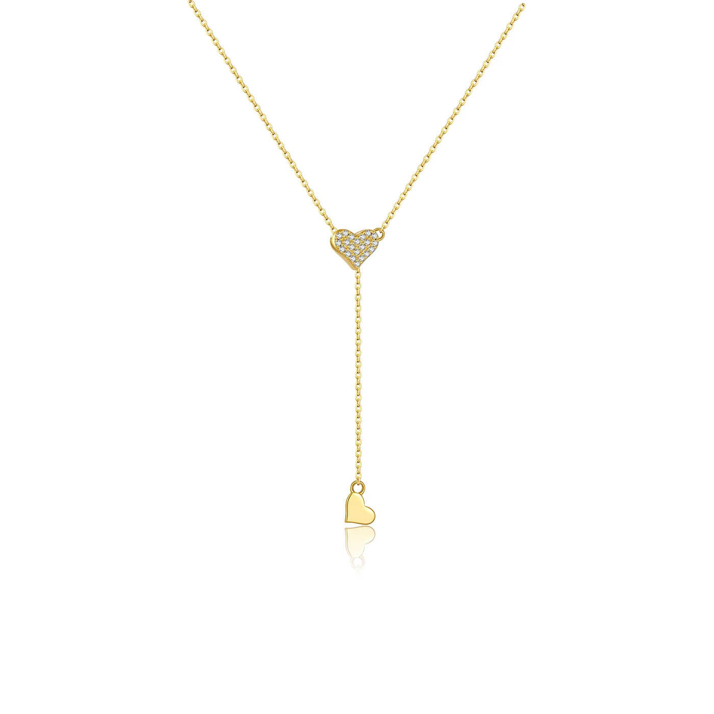 Adjustable Sterling Heart Necklace