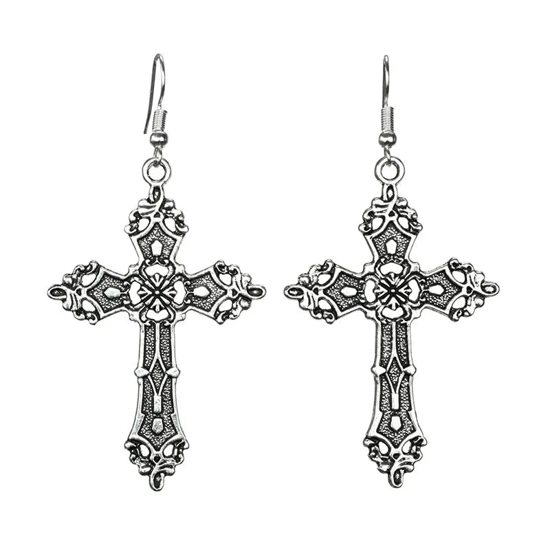 Crystal Cross Gothic Necklace