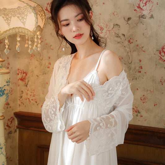 Victorian Lace Bridal Nightgown
