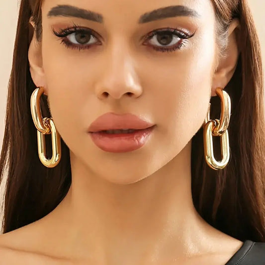 Vintage Geometric Hoop Earrings