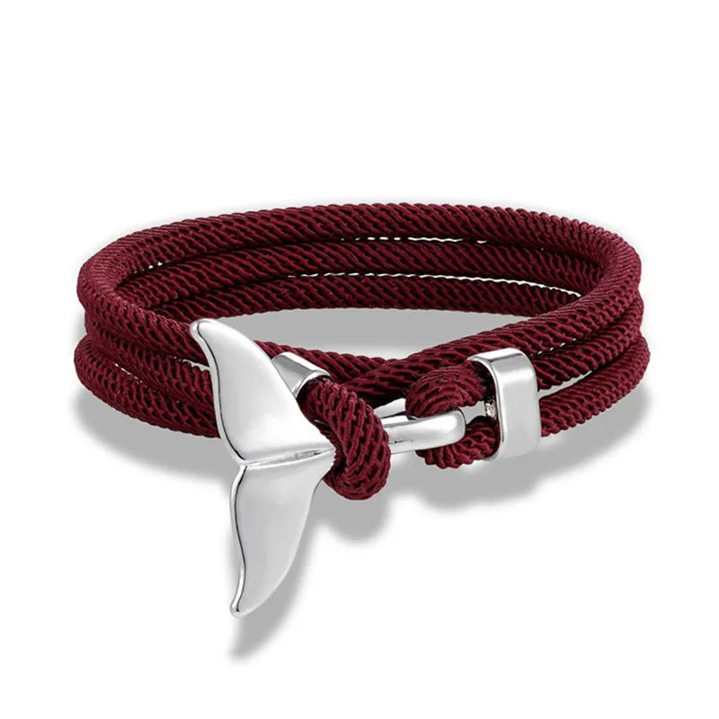 Nautical Whale Tail Bracelet