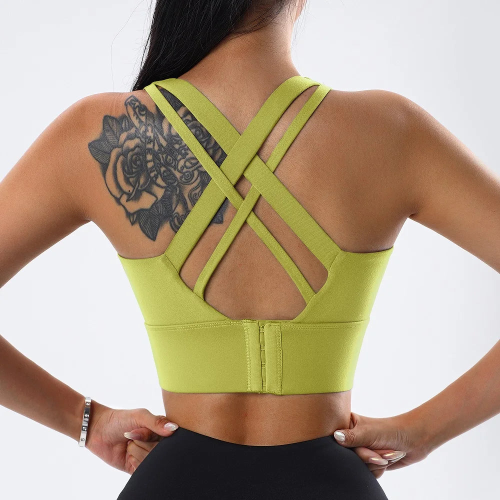 Shockproof Hidden-Back Sports Bra