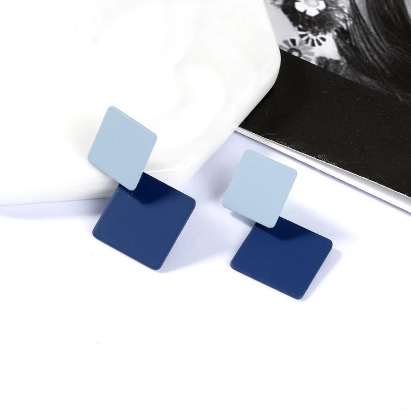 Bohemian Geometric Drop Earrings