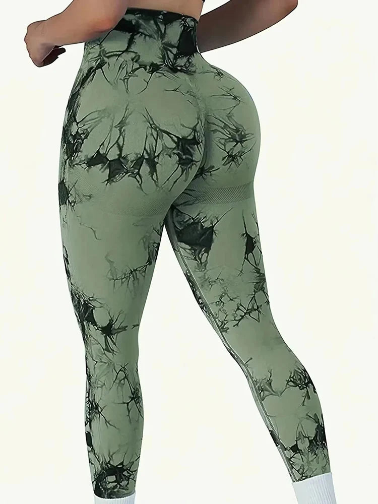 Tie-Dye Seamless Yoga Leggings