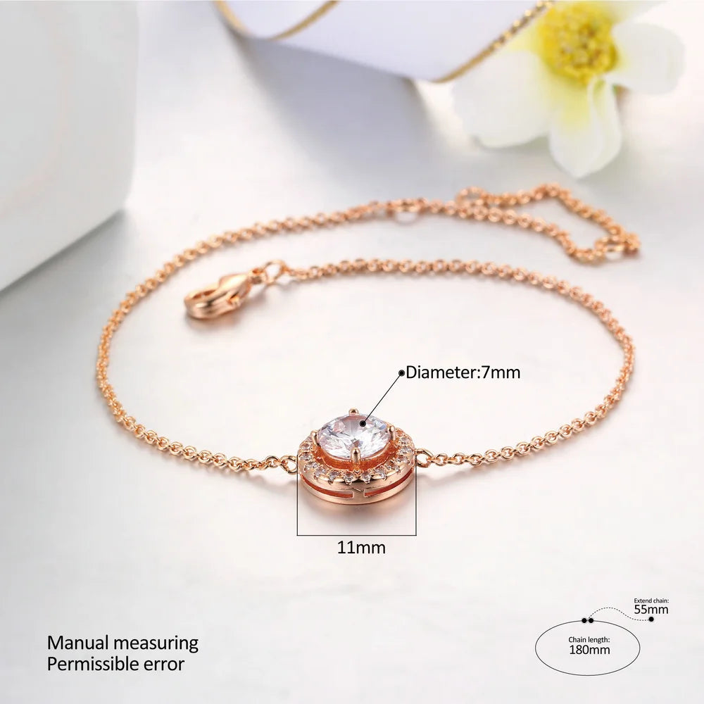 Rose Gold Zircon Bracelet