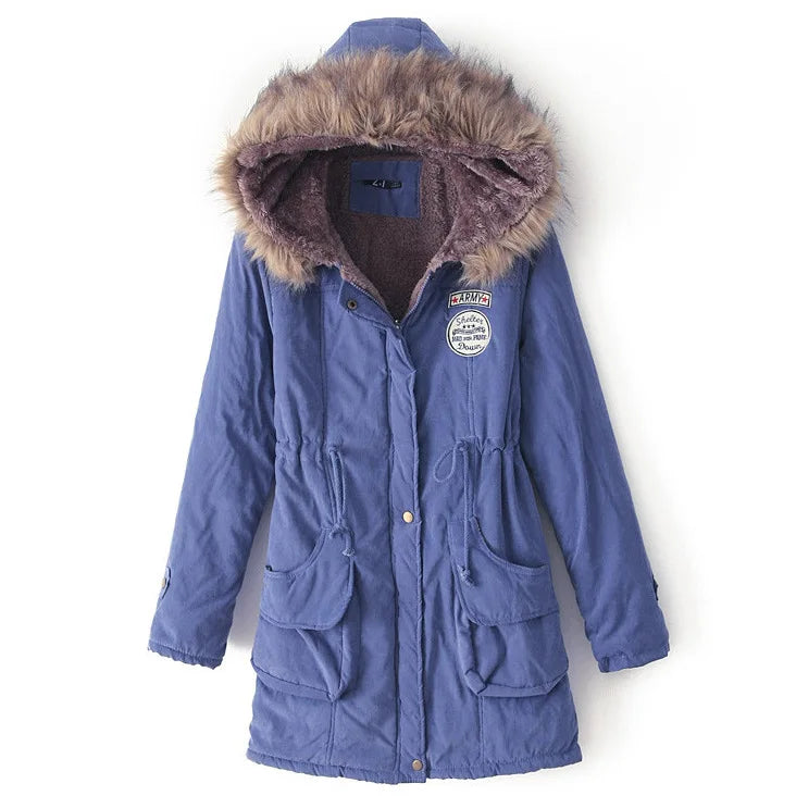 Hooded Fleece-Lined Winter Parka