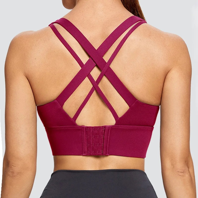 Shockproof Hidden-Back Sports Bra