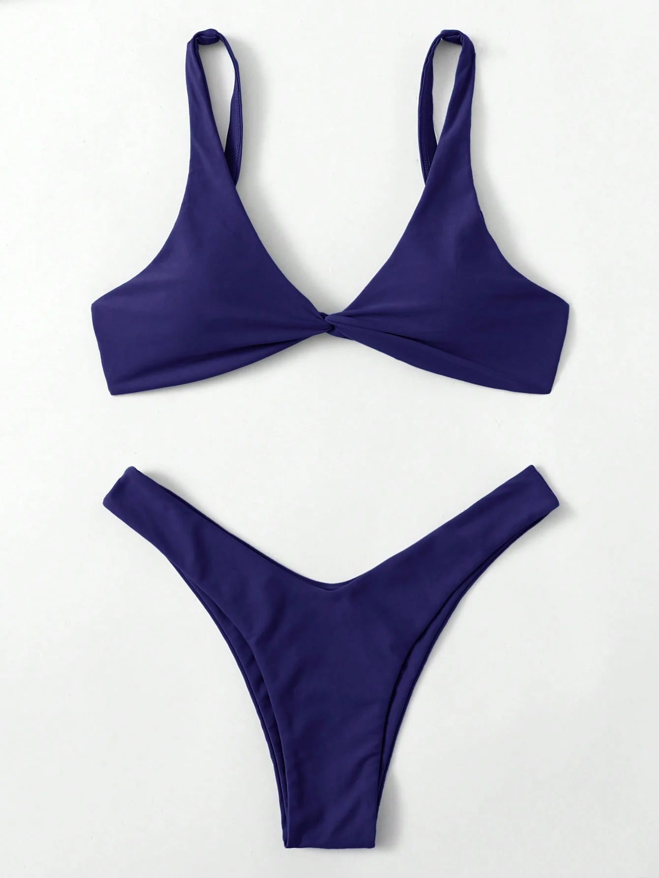 ZTVitality Solid Tie Sexy Bikini 2021 Hot Sale Padded Bra High Leg Bandage Push Up Bikini Set Brazilian Swimsuit Women Swimwear