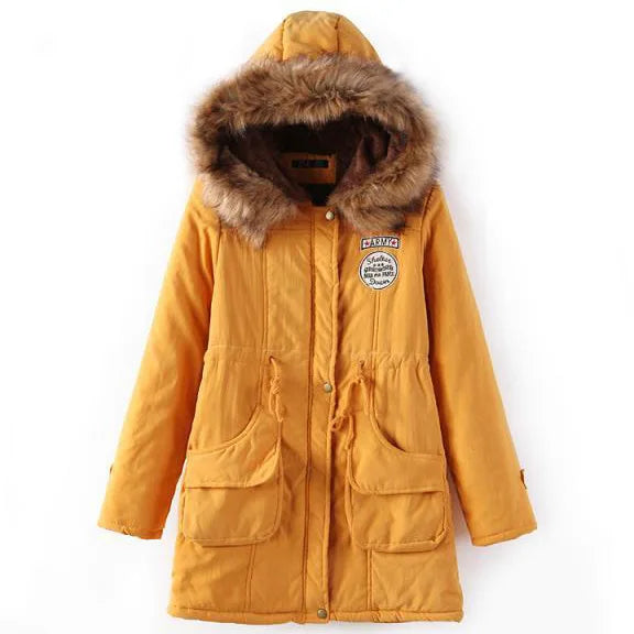 Hooded Fleece-Lined Winter Parka