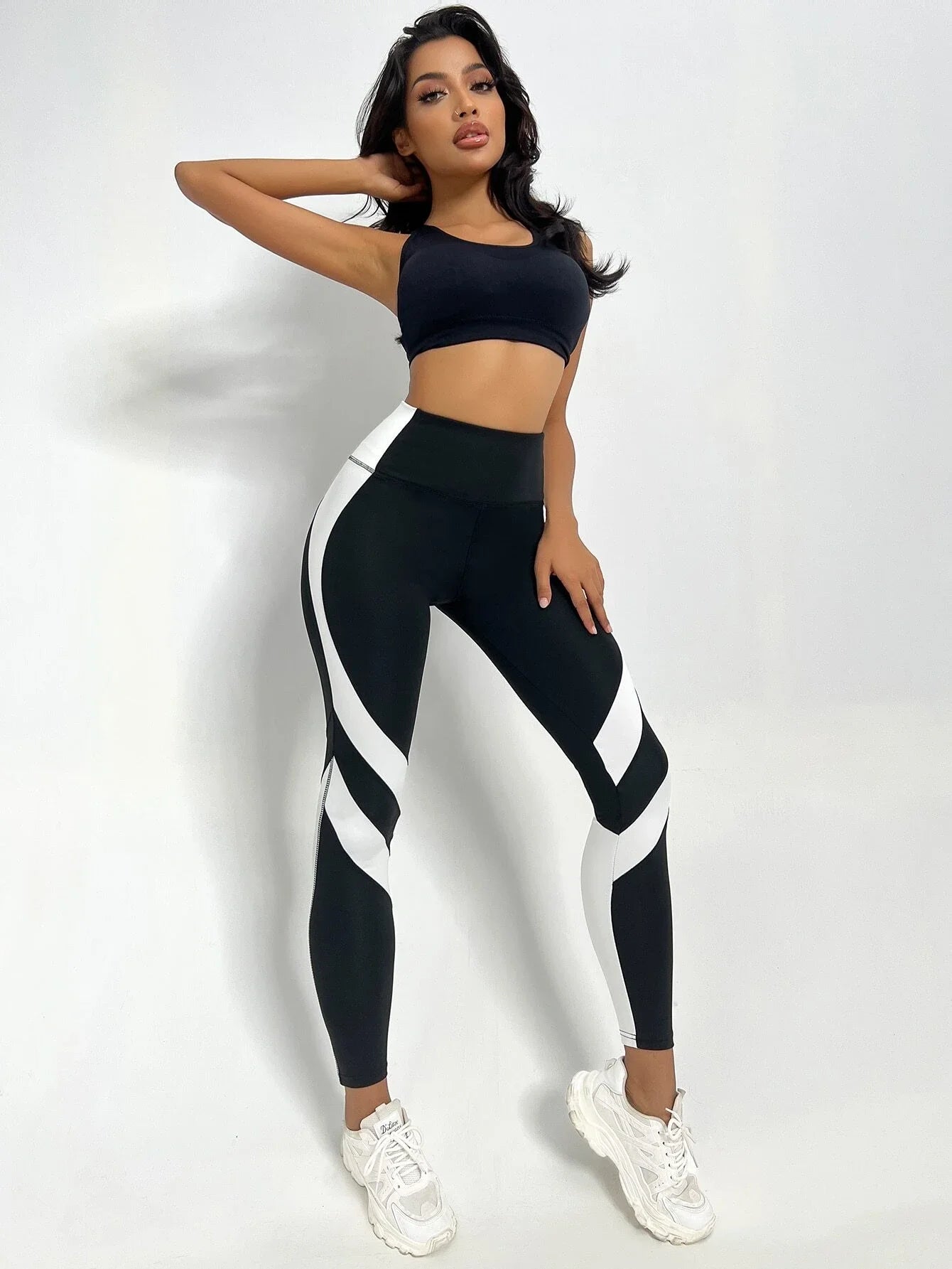 Two-Tone Tummy Control Leggings