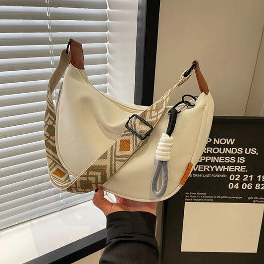 Wide Strap Dumpling Bag