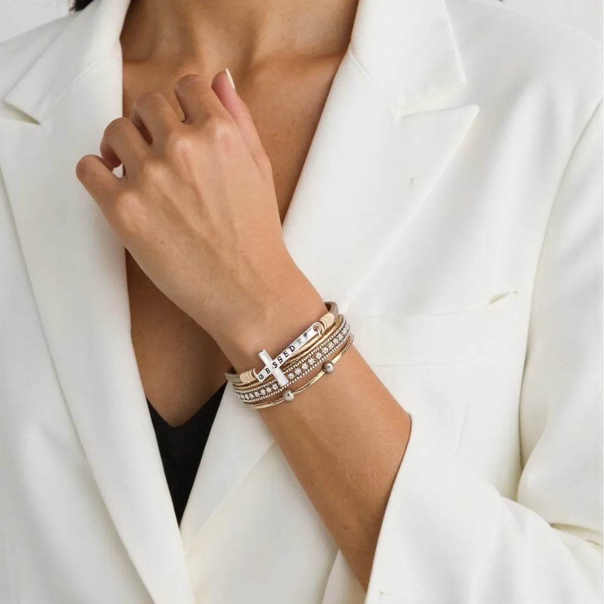 Western Cross Rope Bracelet