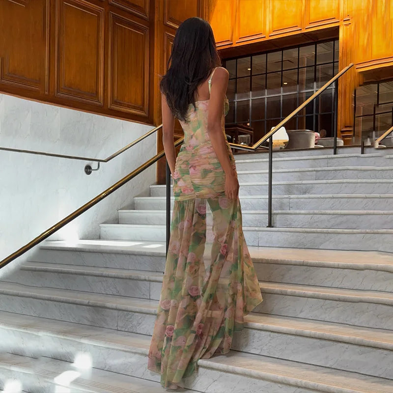 Floral Split Maxi Dress