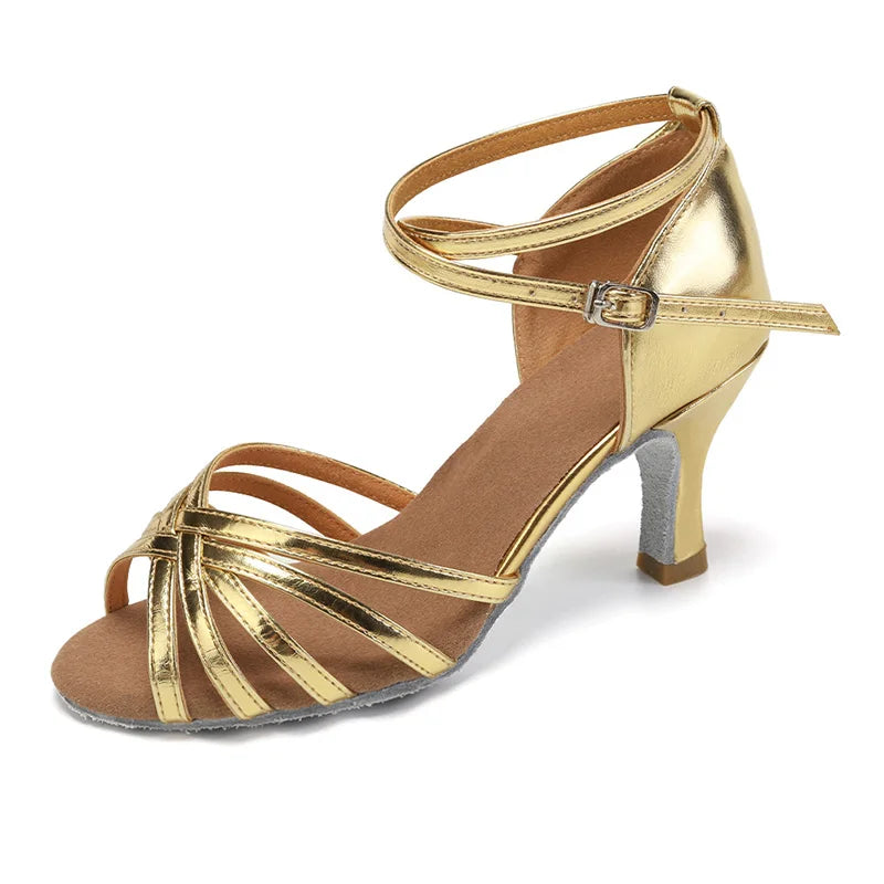 Hot Selling Women Professional Dancing Shoes Ballroom Dance Shoes Ladies Latin Dance Shoes Heeled 5CM/7CM
