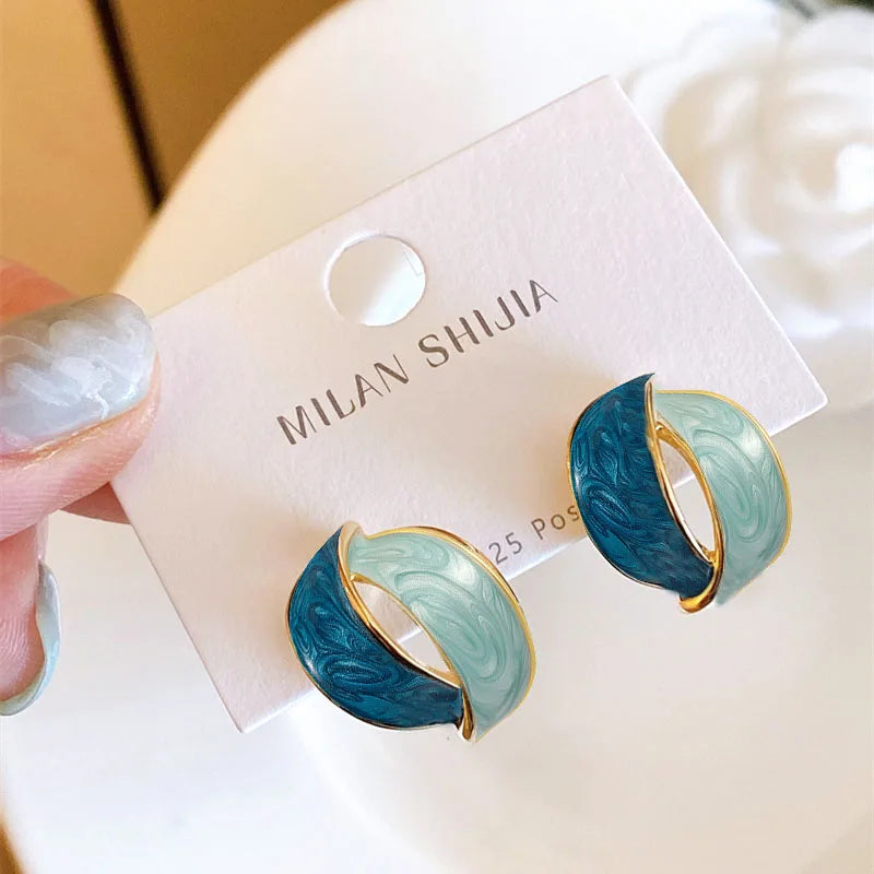 Bohemian Geometric Drop Earrings