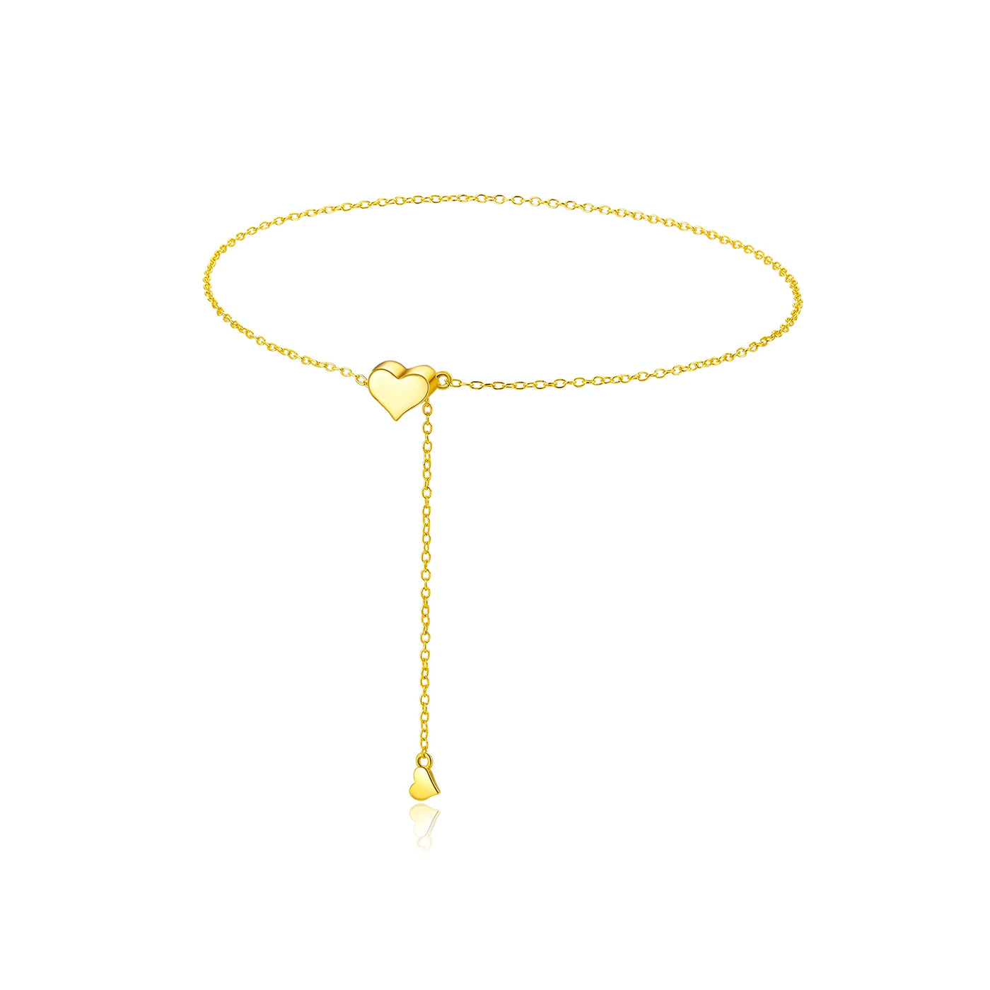 Adjustable Sterling Heart Necklace