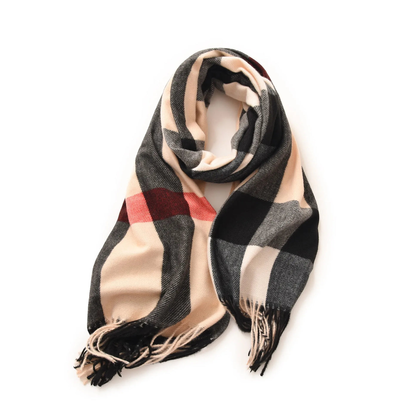 Women Autumn Winter Scarf Lady Cashmere Feeling Muffler Spring Fall Large Blanket Classic Plaid Shawl Soft Warm Wrap Wholesale