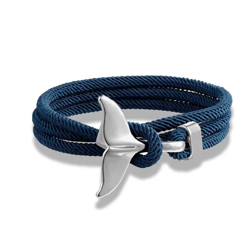 Nautical Whale Tail Bracelet