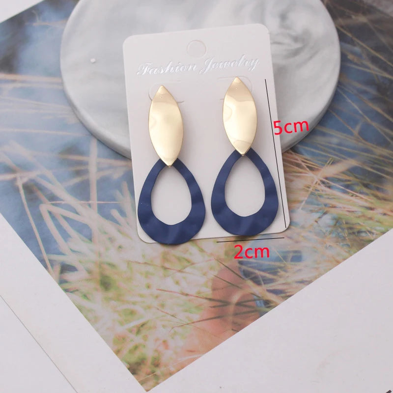 Bohemian Geometric Drop Earrings