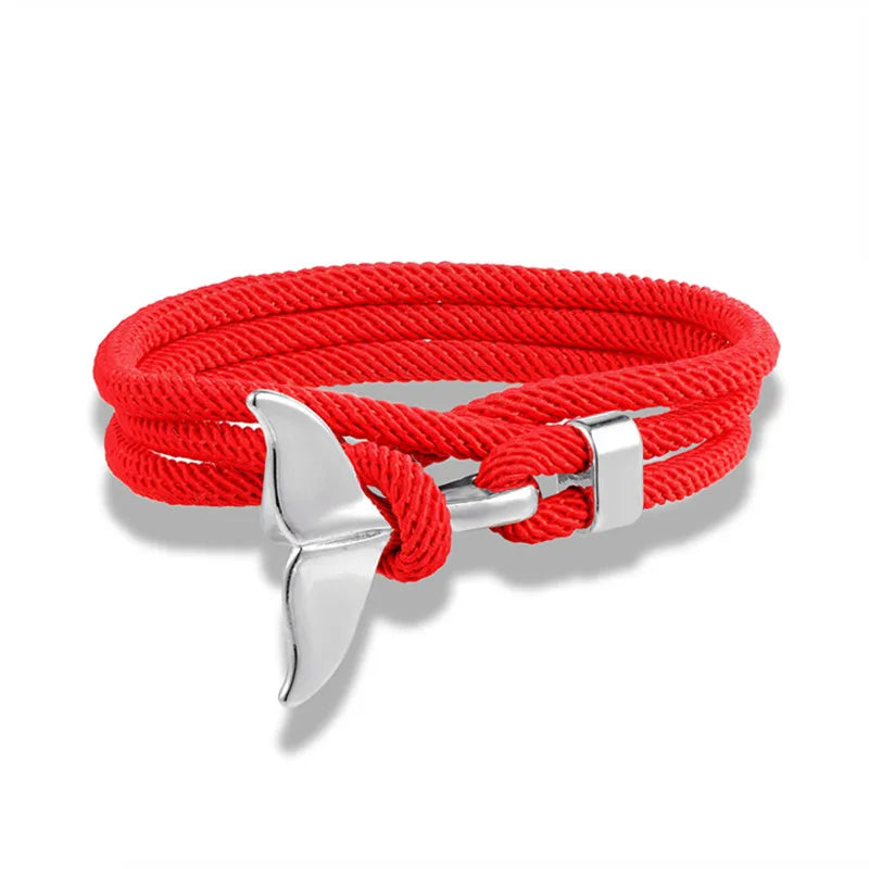 Nautical Whale Tail Bracelet