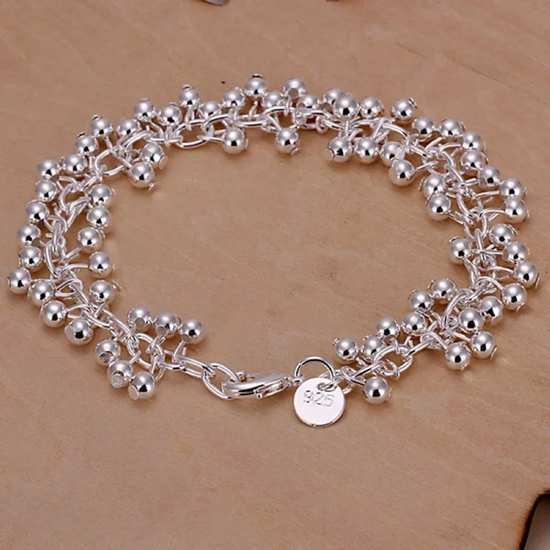 Sterling Silver Grape Bracelet