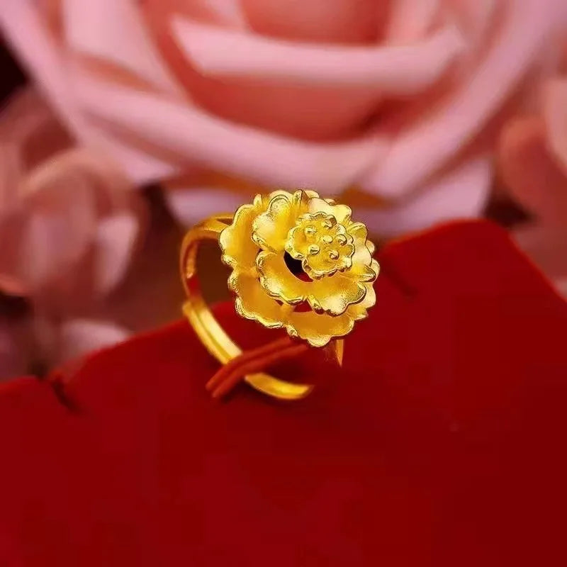 Blooming Gold Flower Ring