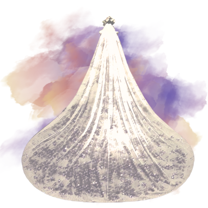 Amelia - Cathedral Length Veil Veils & Accessories Color : White|Off White|Champagne 