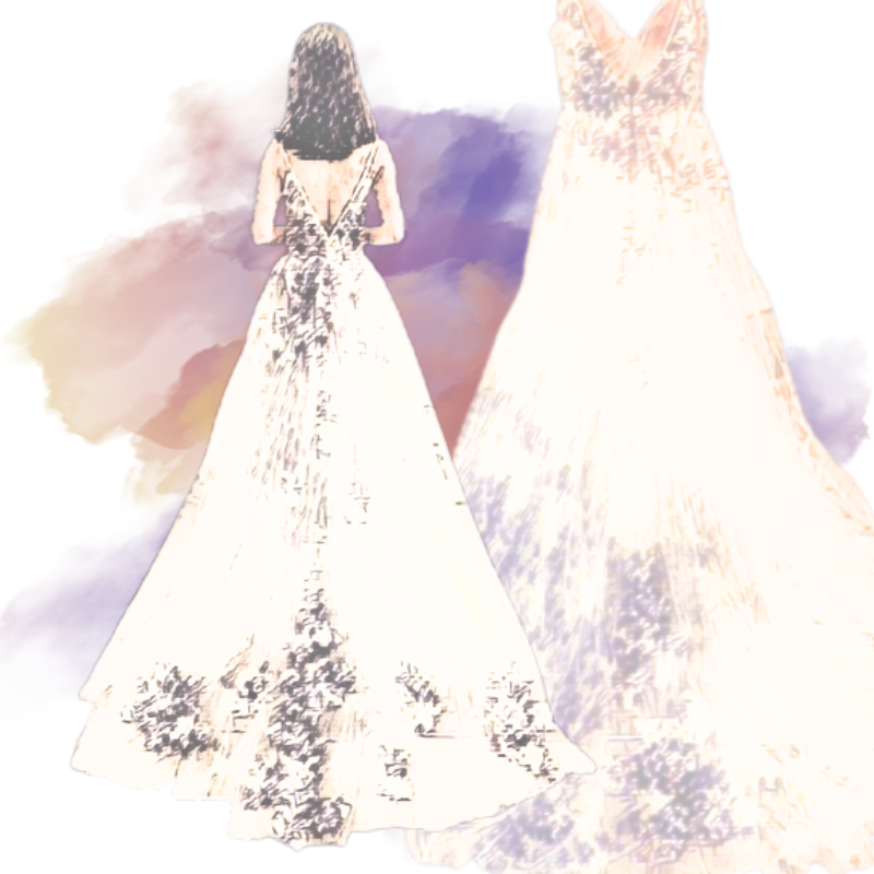 The Vindemia Lace Bridal Color : White|Ivory 