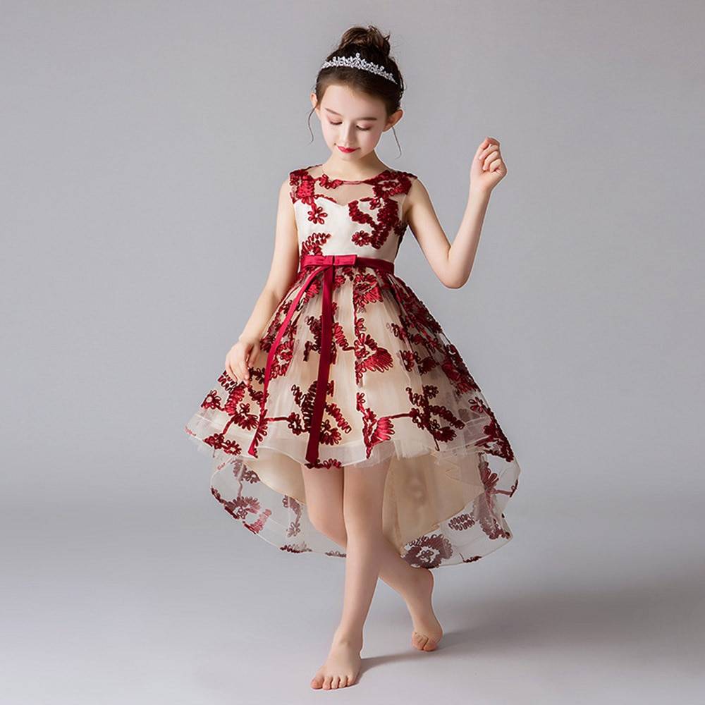 Flower Girl's Wedding Princess Dress Flowergirl Color : Black|White|Pink|Red 