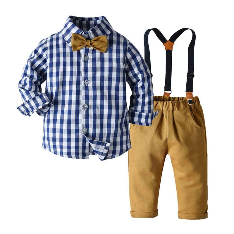 Suit for Toddlers with Bow Tie Pageboy Color : Blue|Sky Blue|White|Yellow|Camel 