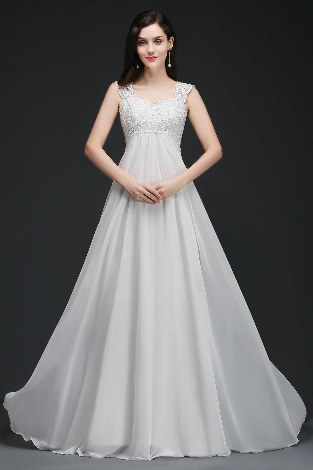 Women's Sleeveless Elegant Dress Bridal Romantiq: online-only Color : White|Ivory|Pink|Champagne|Red|Beige 